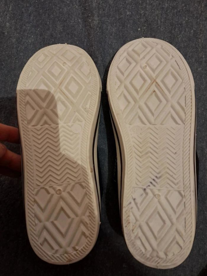 Chaussures toile scratch noire 32 - photo numéro 4