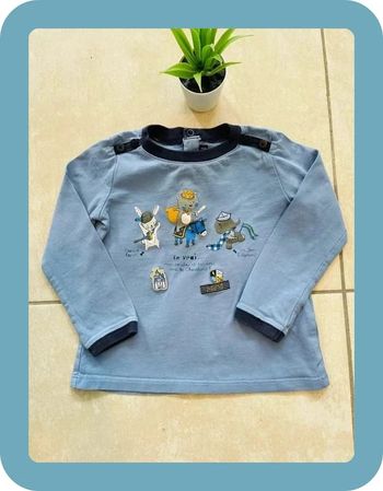 Joli t-shirt manches longues 18 mois sergent major