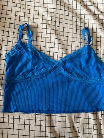 Top bleu de la marque shein