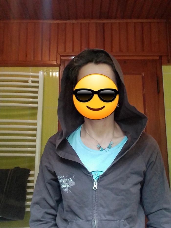Sweat femme brun à capuchon Complices - photo numéro 9