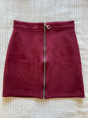 Jupe moulante bordeaux