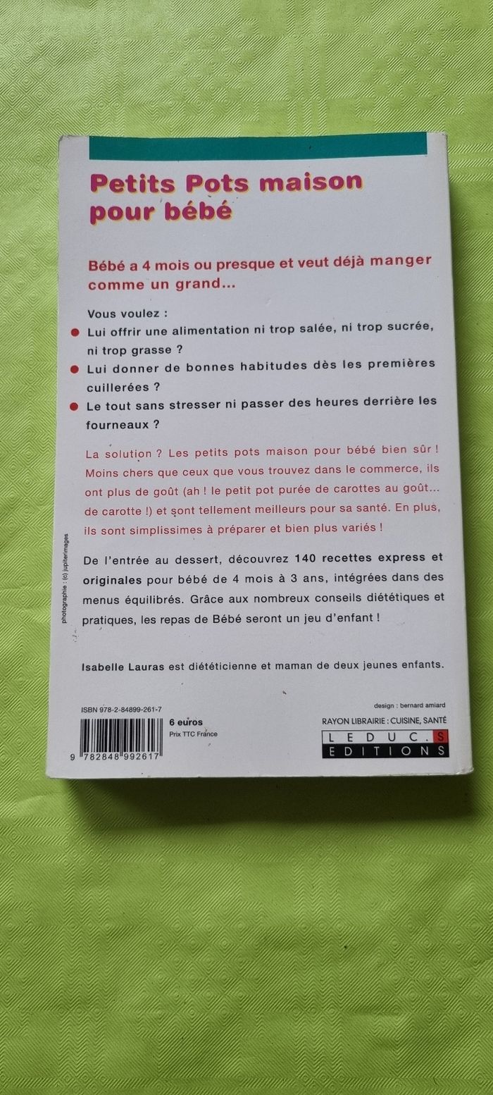 Livre de poche petits pots maison pour bébé - photo numéro 2