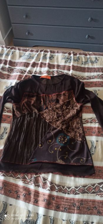 Pull marron t. 38