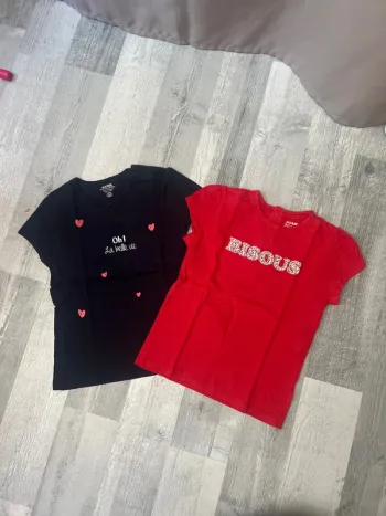 Lot de 2 tee shirt Kiabi bébé fille 24 mois