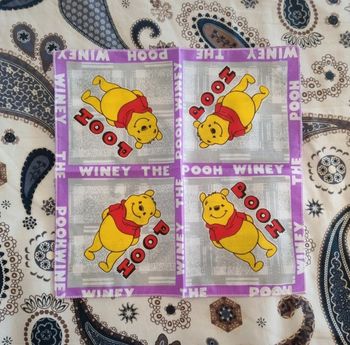 Mouchoir tissu winnie l'ourson