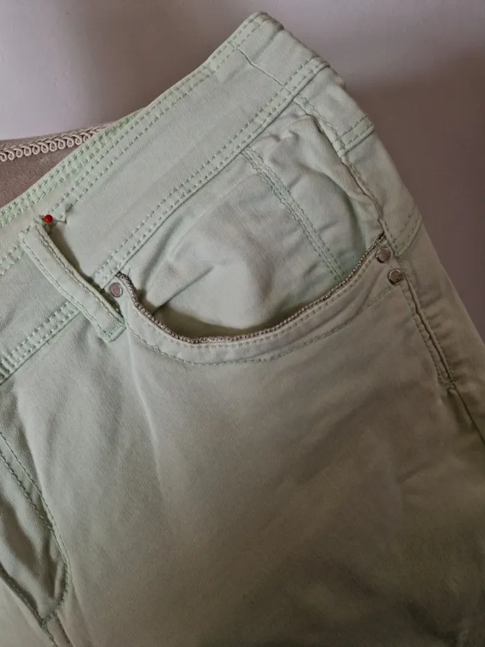 Pantalon grain de malice vert amande taille 42 - photo numéro 2