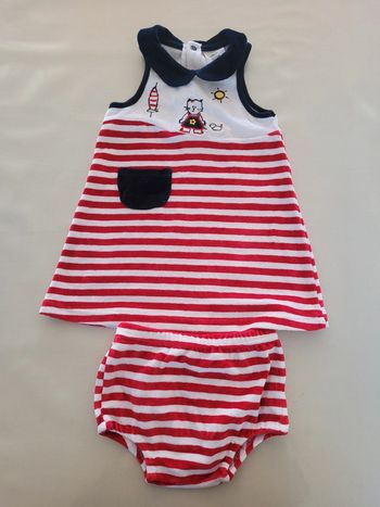 Robe + culotte, taille 12 mois
