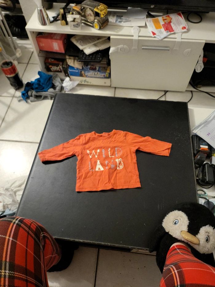 Tee-shirt orange Wild land 9M kiabi