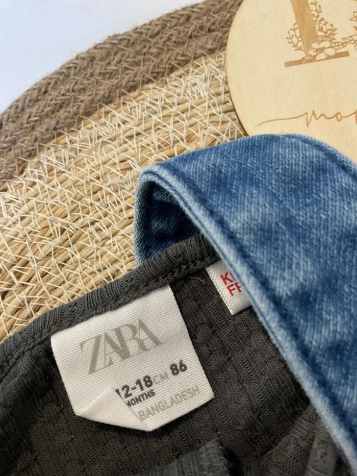 Ensemble haut manche longue et salopette jeans - photo numéro 3