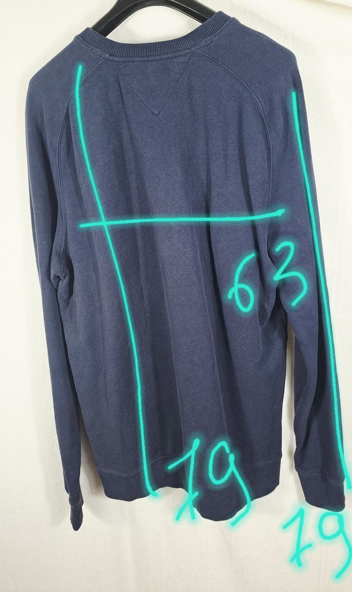 sweat tommy jeans taille XXL bleu marine - photo numéro 9