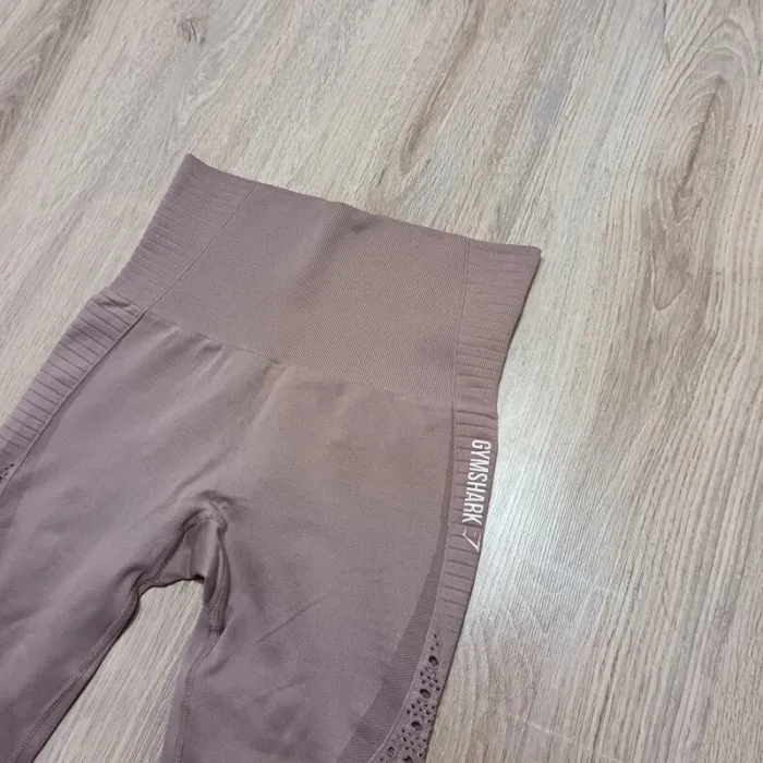 Legging gymshark femme s marron clair beige foncé - photo numéro 2
