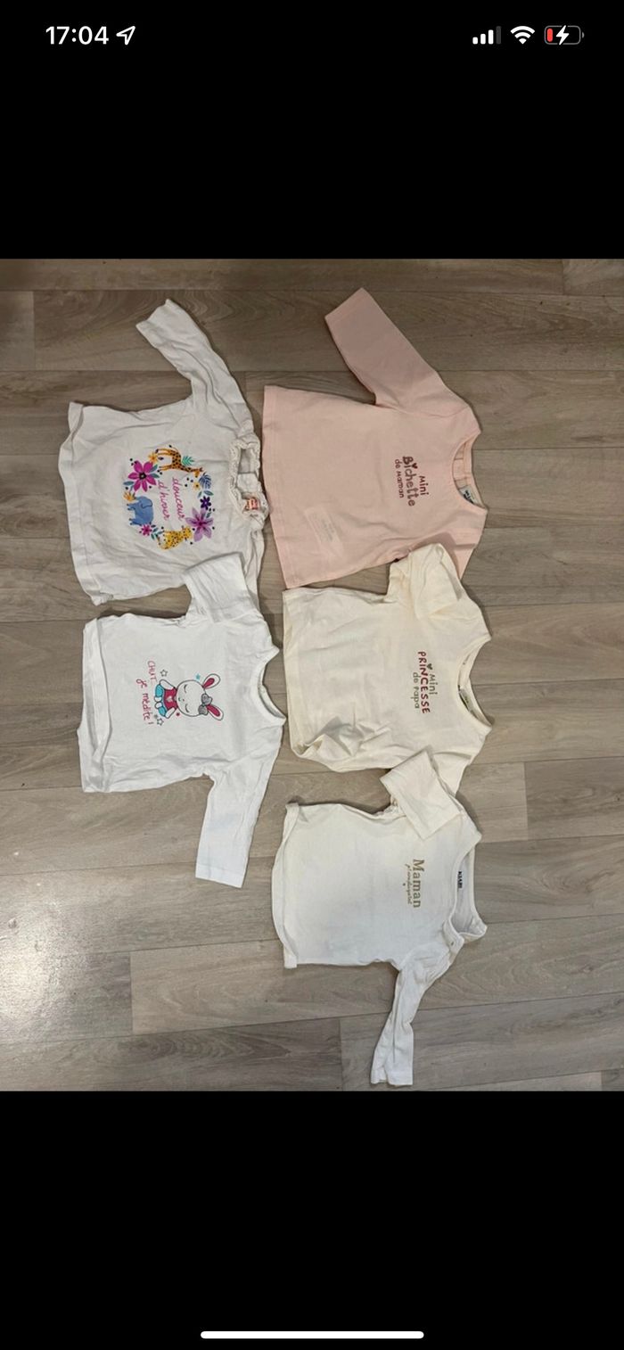 Lot t’shirt manche longue