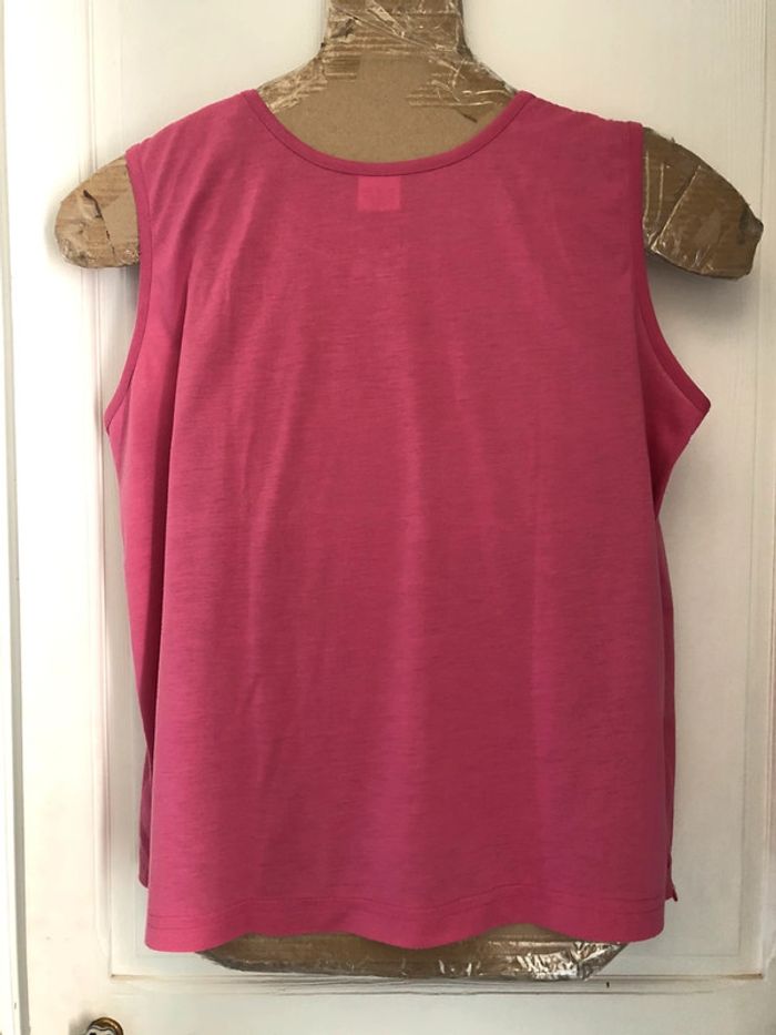 MM11- Débardeur brodé vieux rose T M (40/42) - photo numéro 2
