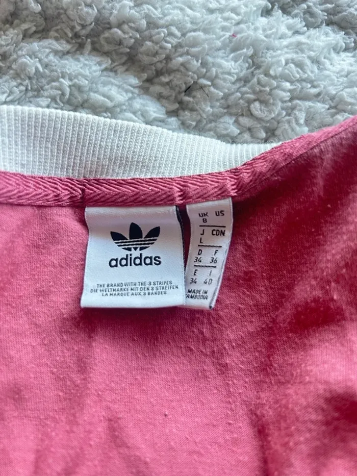T-shirt Adidas rose oversize - photo numéro 5