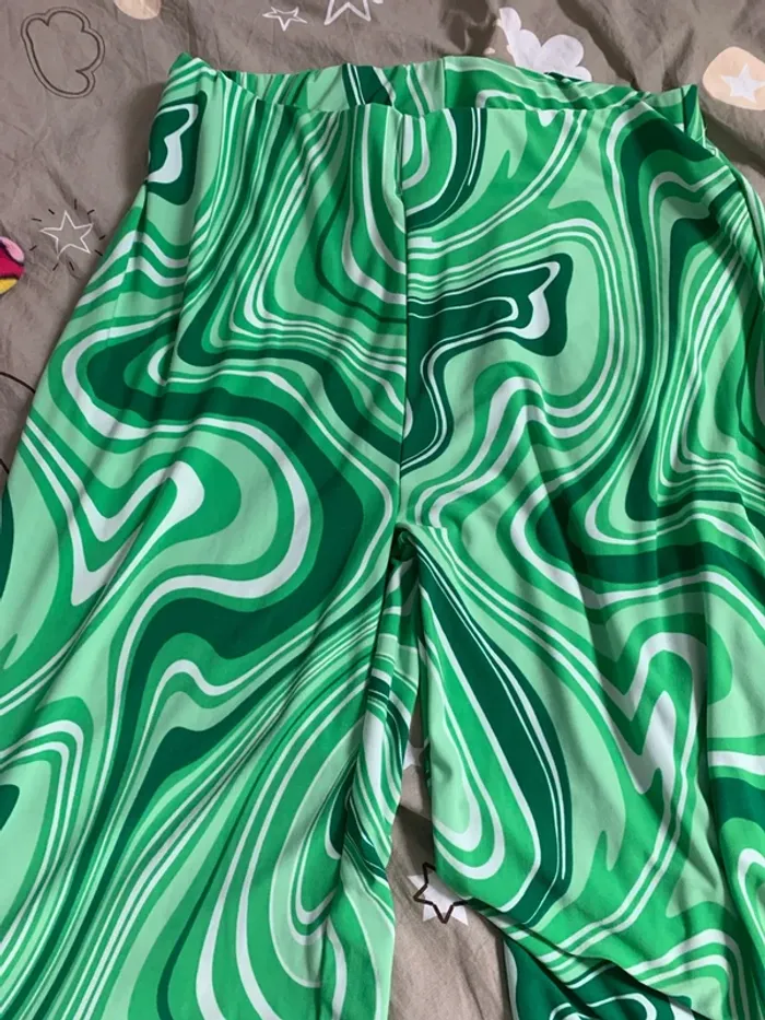 Ensemble vert haut S / pantalon M - photo numéro 7