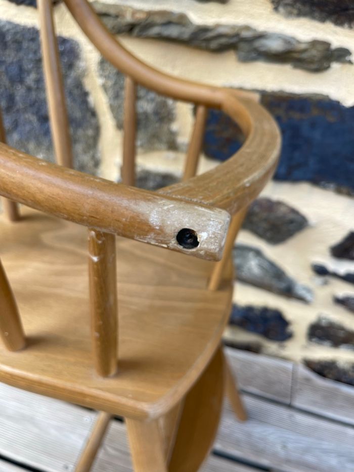 Chaise haute bébé en bois - IKEA Vintage - photo numéro 7