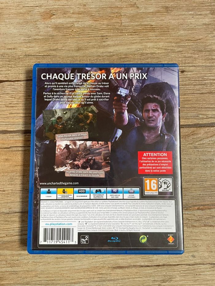 Jeu Uncharted 4 pour PS4 - photo numéro 2