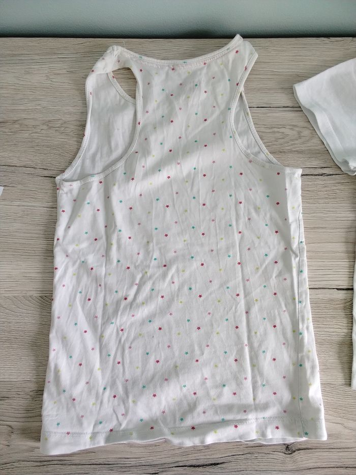 Lot débardeur marcel maillot de corps fille 8 ans - photo numéro 3