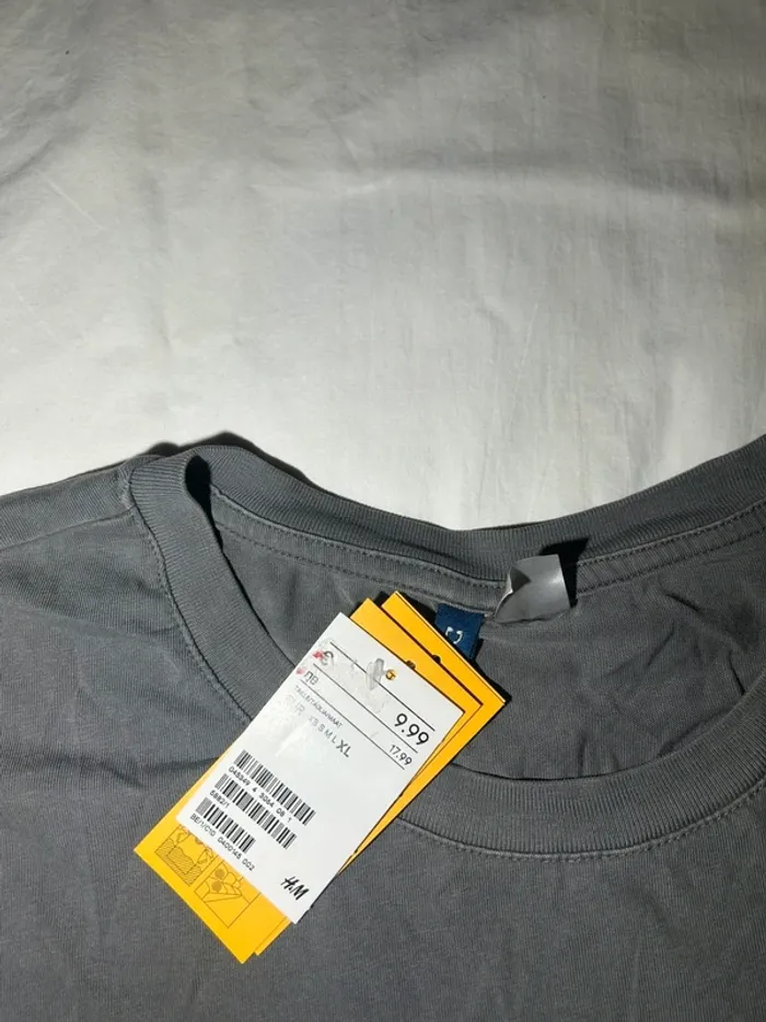 T-shirt gris h&m - photo numéro 5