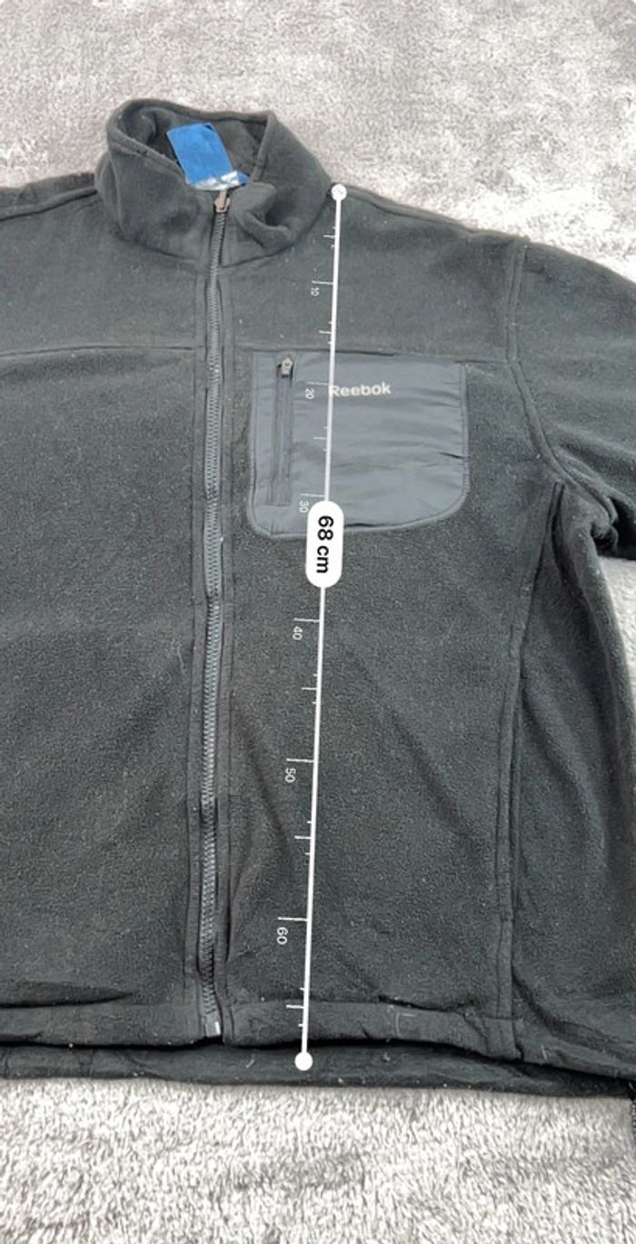 Veste polaire Reebok noire taille L – Homme casual - photo numéro 3
