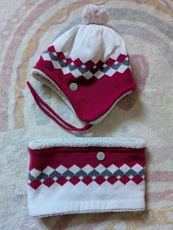 Bonnet & Snood - 48 cm - Jacquard Chaud - Obaïbi