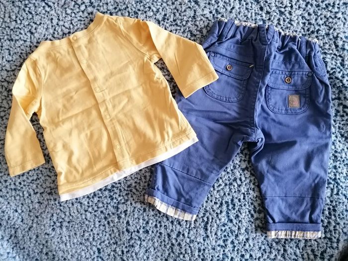 Ensemble pantalon Tee-shirt garçon taille 6 mois - photo numéro 2