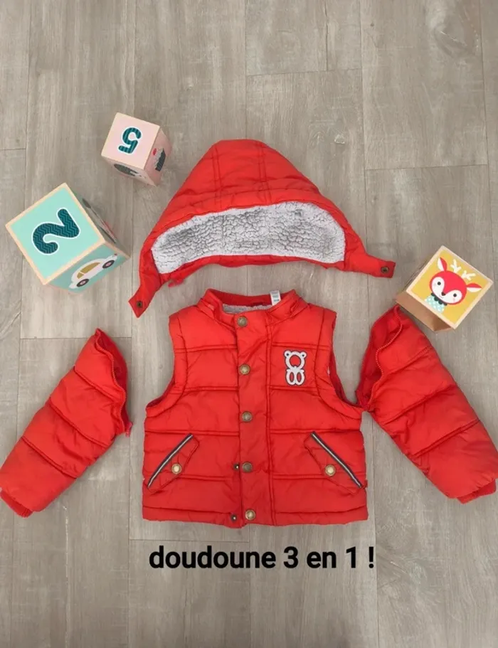 Doudoune manches amovibles - doudoune sans manche - photo numéro 2