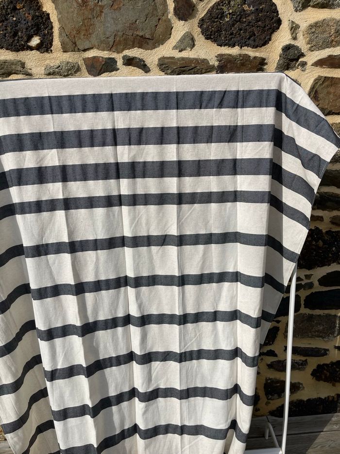 Rideaux à rayure beige et gris - IKEA - photo numéro 2