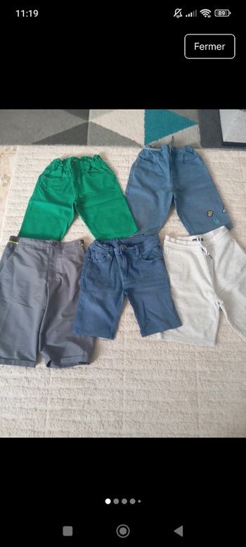 Lot shorts 12 ans