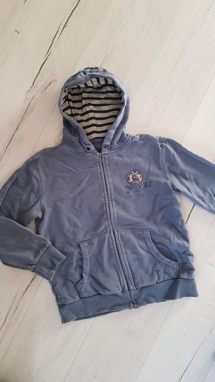 Gilet zippé à capuche garçon 10ans okaidi