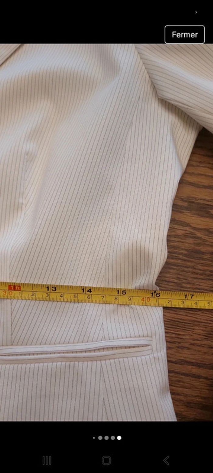 Jolie Blazer blanc lignée by Steps taille 38 - photo numéro 14