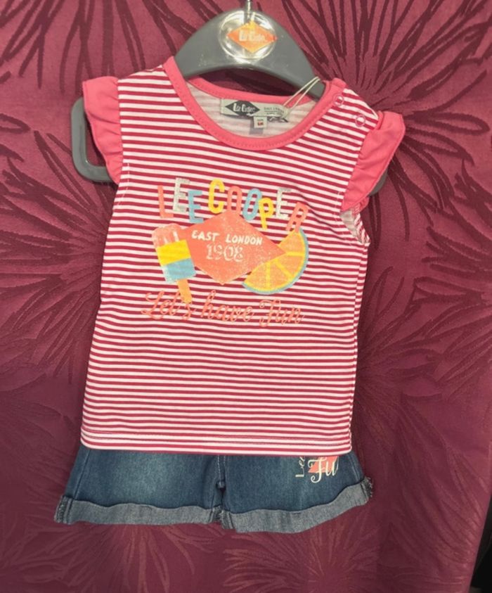 Ensemble fille 6 mois lee Cooper