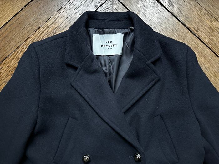 Manteau laine marine Les Coyotes de Paris T.12 ans - photo numéro 3