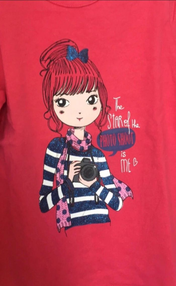 T-shirt rose tee shirt à manches longues Lisa rose 4 ans - photo numéro 4