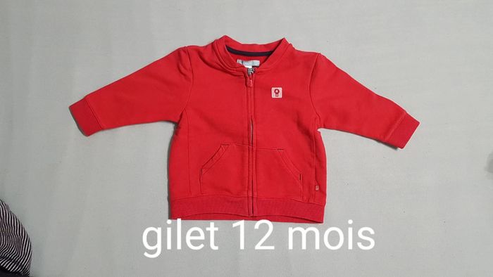 gilet zippé 12 mois