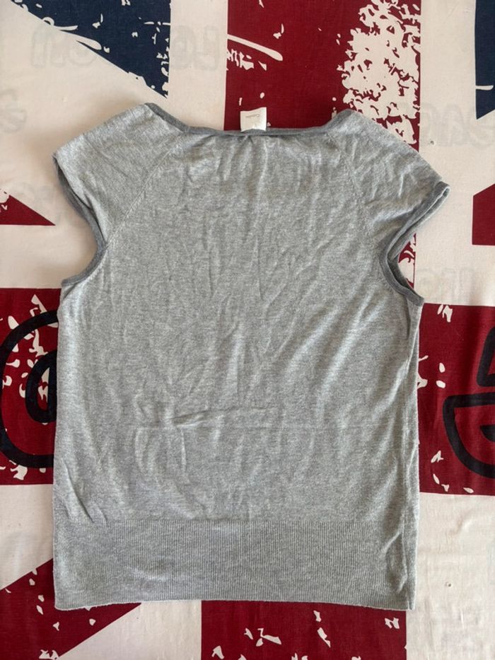 Camaïeu débardeur gris clair taille S/M - photo numéro 7