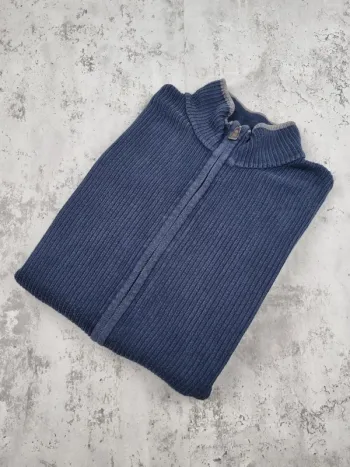Veste zippée Tommy Hilfiger Bleu Marine – Taille XXL Homme (mesures en photos)