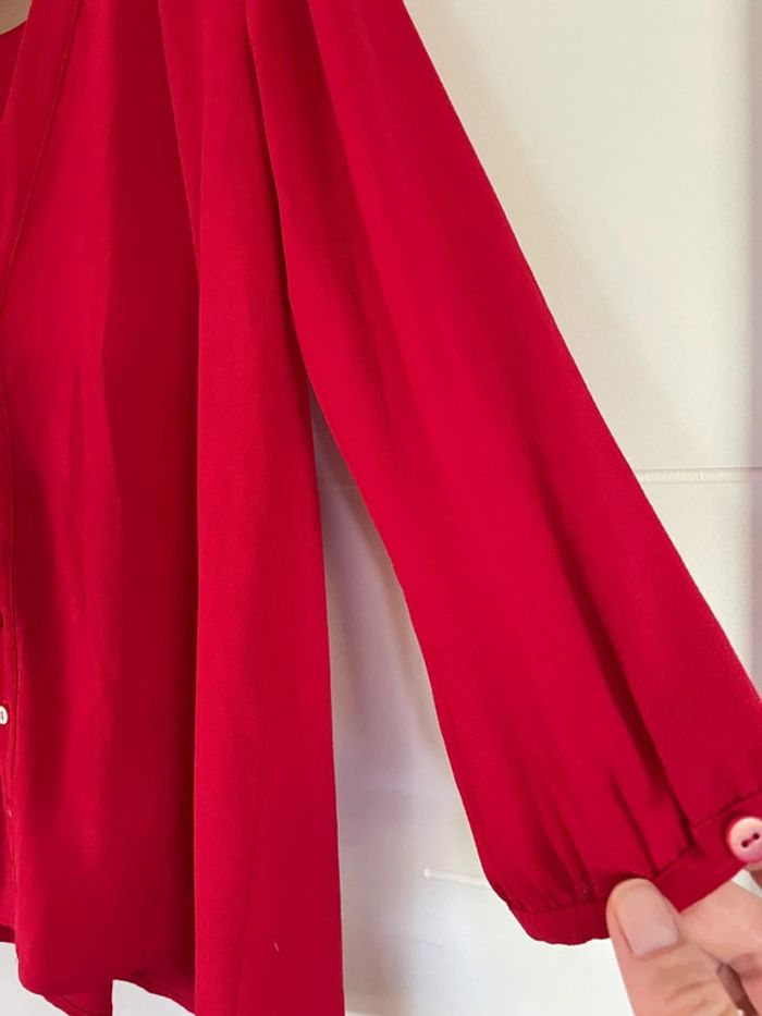 Superbe blouse rouge 36 Ba&sh réversible - photo numéro 3