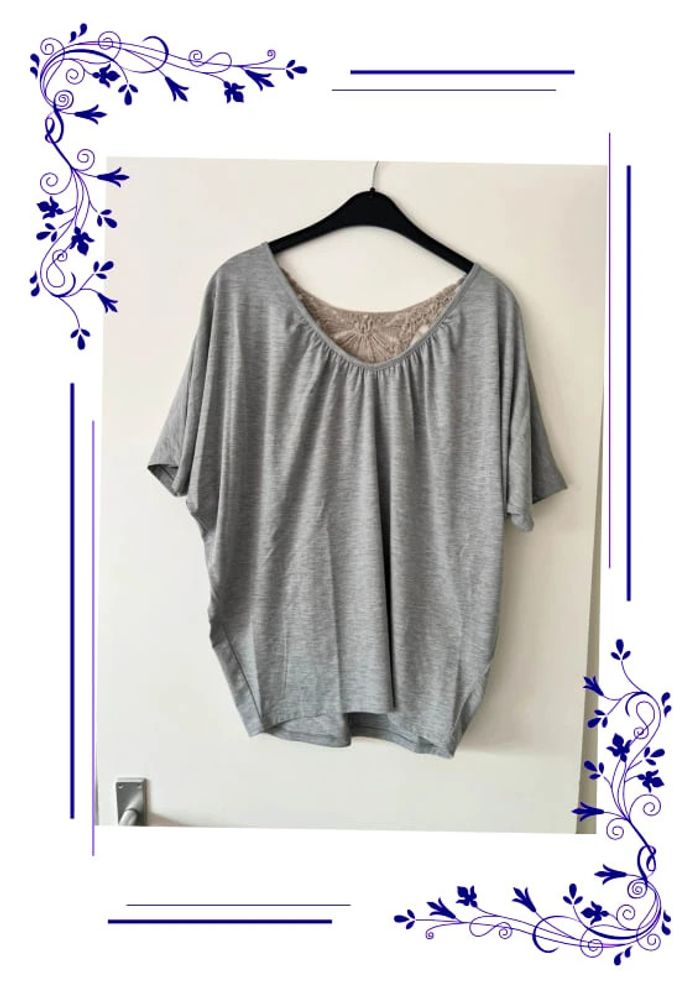 Jolie blouse ample grise Laura Scott 36/38