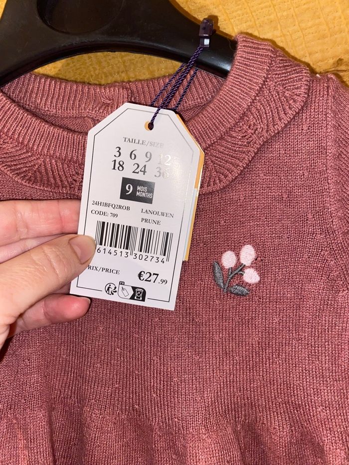 Robe bébé fille Sergent Major - 9 mois - Neuve avec étiquette - photo numéro 3