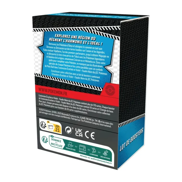 ⚡ PRÉCOMMANDE Pokémon BUNDLE 6 Boosters EV10.5 FOUDRE NOIRE - Français - Neuf ⚡ - photo numéro 2