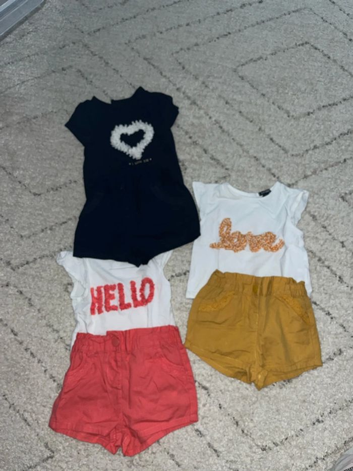 Lot de 3 ensemble bébé fille