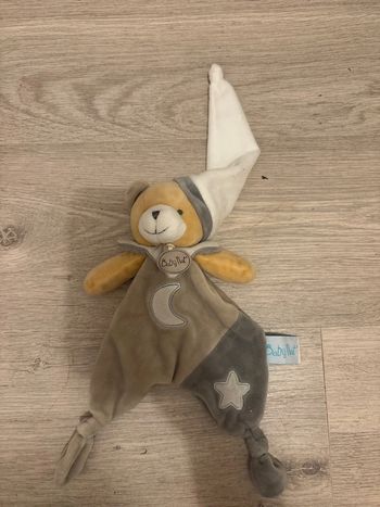 Doudou ourson gris babynat