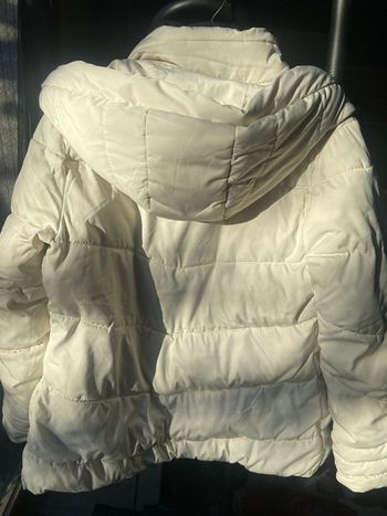 Parka chaude taille 38 blanc crème marque cache cache