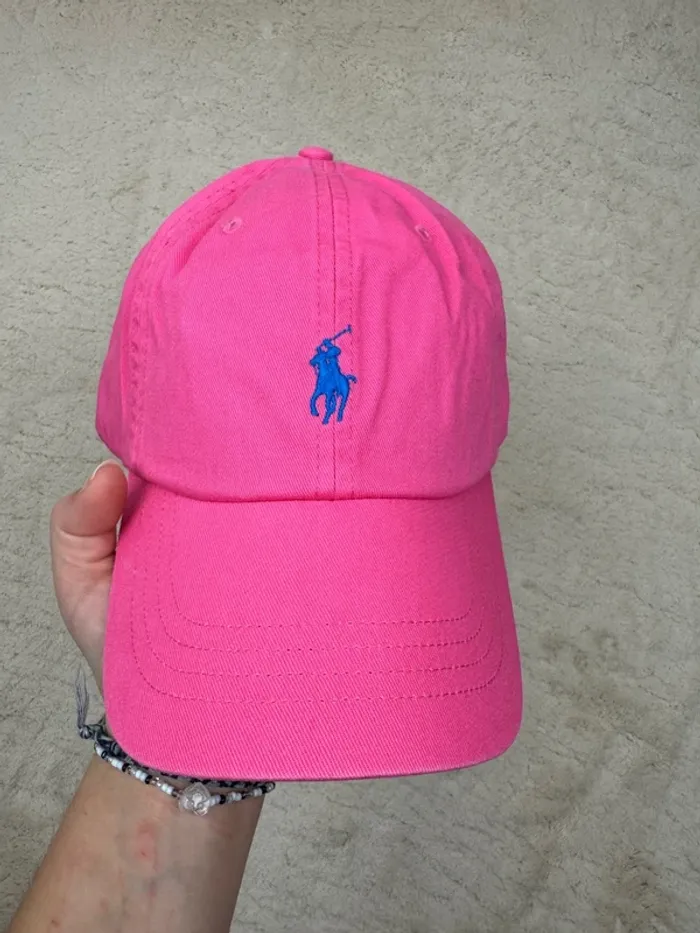 Casquette Ralph Lauren Rose Fuchsia Neuve - photo numéro 2
