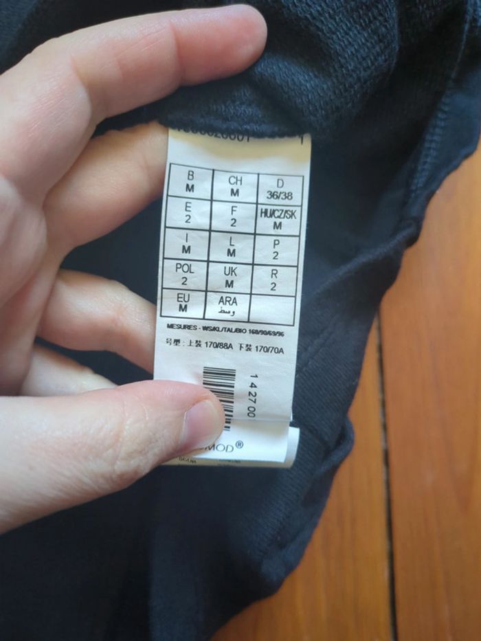 Veste noir asymétrique fermeture éclair zip Promod taille 2 - photo numéro 5