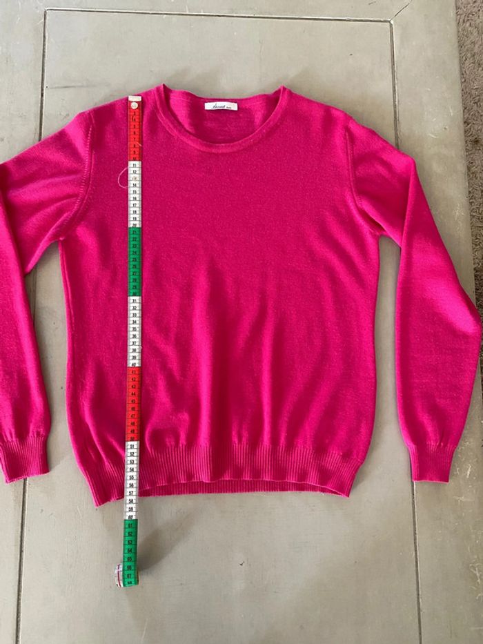 Pull en laine Sweet De Mazo framboise fuchsia taille XS / S - photo numéro 8