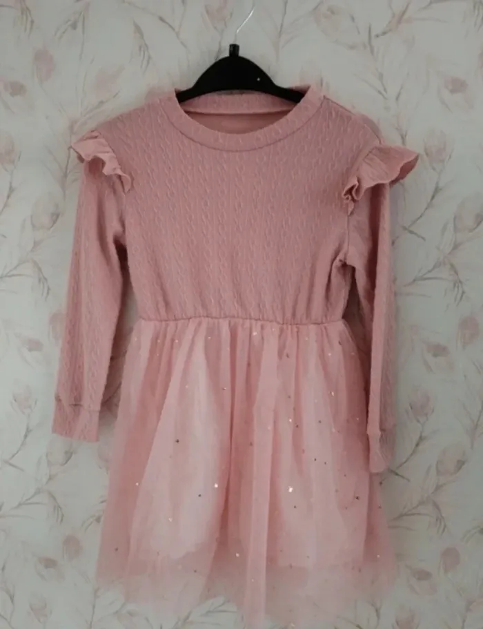 Robe fillette manche longue