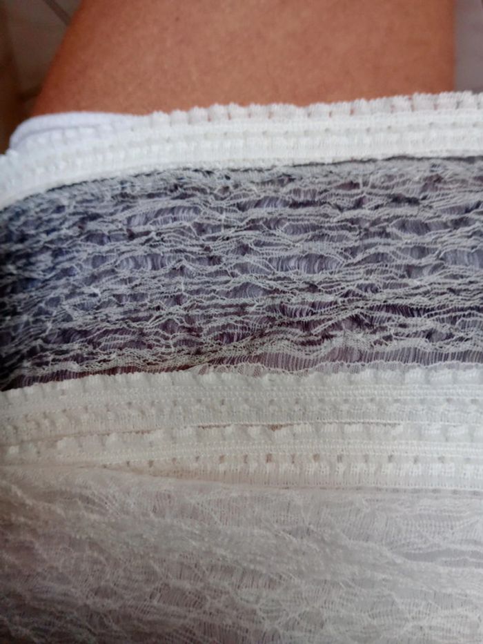 Robe moulante 36 noire et grise dentelé c68 - photo numéro 8