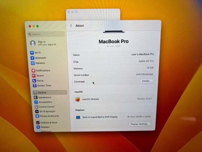MacBook Pro 16" 2023 - photo numéro 6